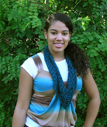 beaded silk lace infinity scarf