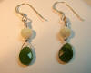 designer jade briolette earrings