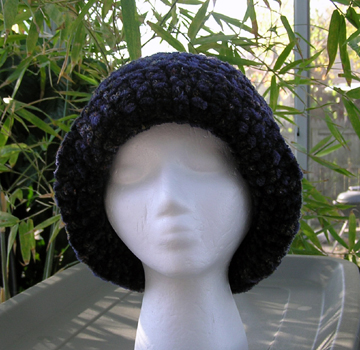 Chenille Flapper Crochet Hat