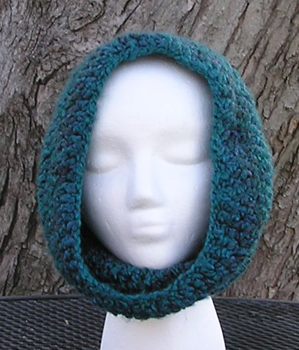 handmade designer Lagoon Blue Infinity Cowl Scarf