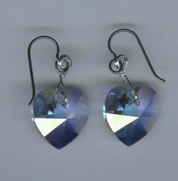 hypoallergenic Swarovski crystal earrings