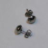 8mm titanium dome post earrings