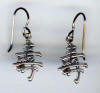 hypoallergenic longevity chinese symbol earrings