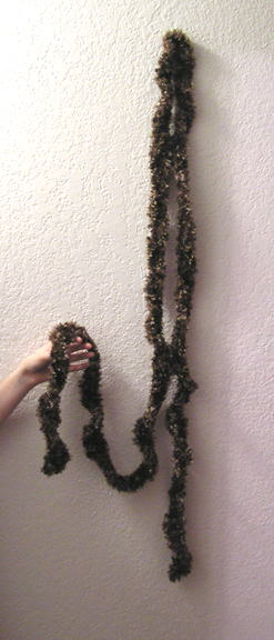 faux fur crocheted boa