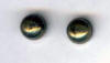 6mm pyrite cab titanium post earrings