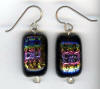 hypoallergenic dichroic glass earrings