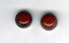6mm red lace agate cab titanium post earrings