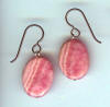 rhodochrosite hypoallergenic earrings