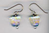 hypoallergenic dichroic glass earrings