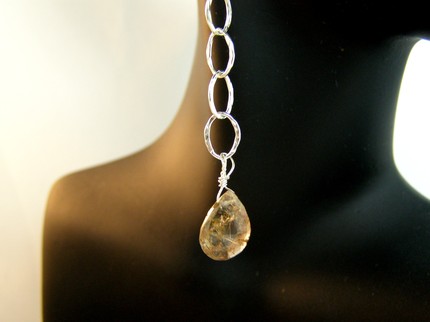 hypoallergenic rutilated quartz earrings