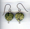 handcrafted serpentine heart hypoallergenic earrings