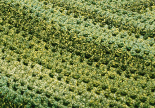 crocheted shawl