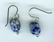 sodalite hypoallergenic earrings
