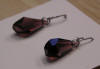 hypoallergenic Swarovski Burgandy Crystal earrings