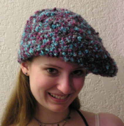 handcrafted boucle crocheted hat