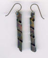 handcrafted titanium spiral earrings