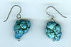 hypoallergenic turquoise nugget earrings