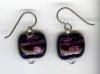hypoallergenic dichroic glass earrings