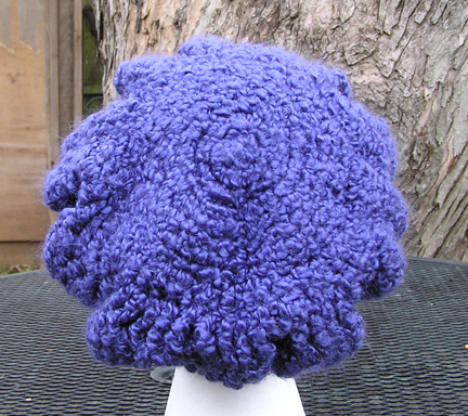 custom Cornflower Beret crocheted hat