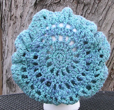 Waterfall Slouchy Crocheted Hat