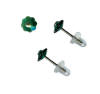 niobium post earrings handcrafted in USA