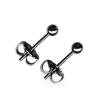 3mm titanium ball post earrings