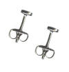 4mm titanium disc stud earrings