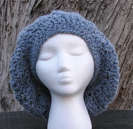 Eleanor beret style crochet hat