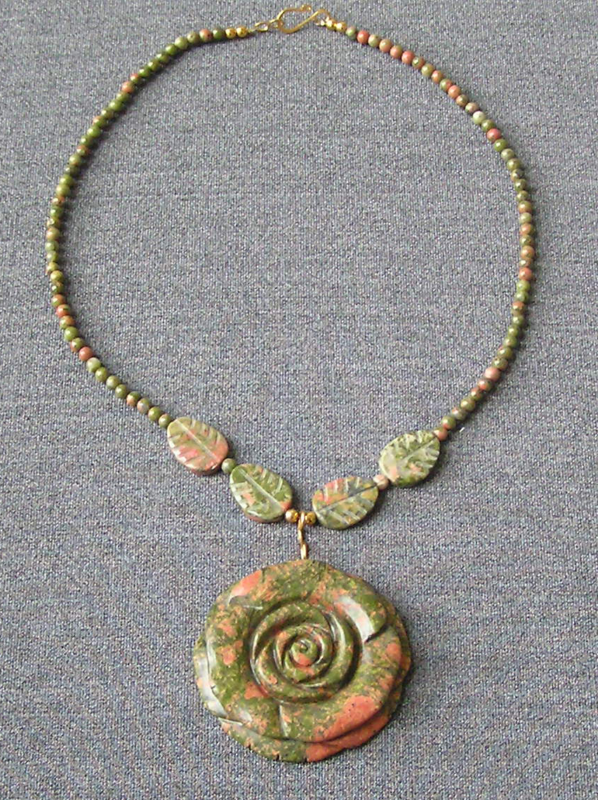 unakite necklace