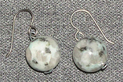 hypoallergenic kiwi jasper earrings