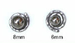 titanium spiral earring jackets