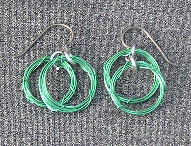 handcrafted hypoallergenic niobium wire hoop earrings