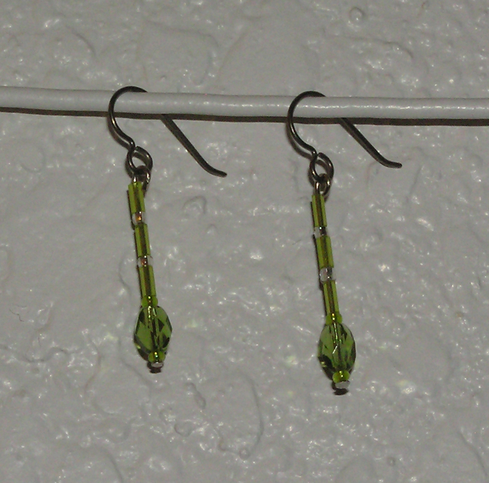 handcrafted hypoallergenic bead dangle earrings