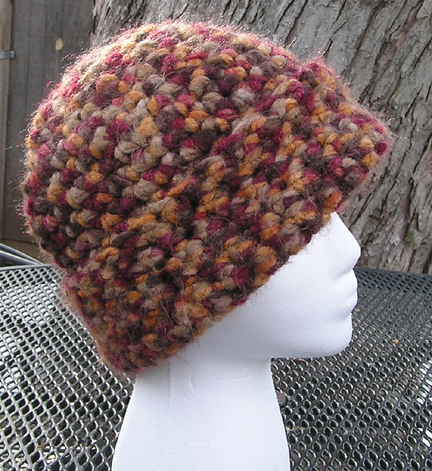 adirondack crochet hat side view