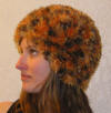 African Sunset Faux Fur Crocheted Hat