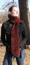 Autumn Leaves Crocheted Scarf