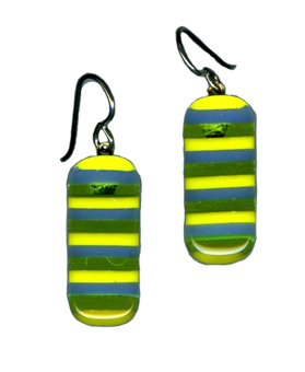 hypoallergenic fused glass earrings