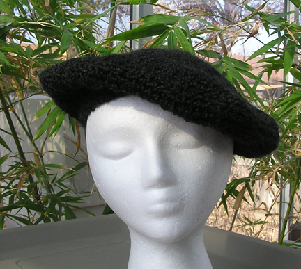 custom classic beret crochet hat