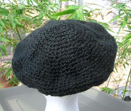 custom classic beret crochet hat