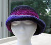 custom boucle yarn crocheted hat