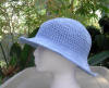 crochet cotton sun hat