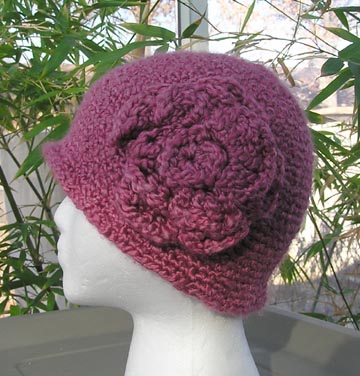 custom boston rose crochet cloche