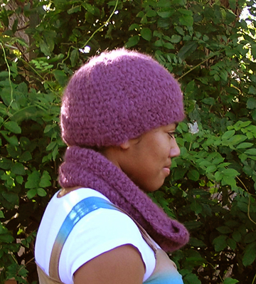 Cloud suri alpaca crochet hat