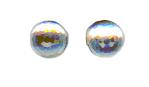 6mm swarovski crystal titanium post earrings