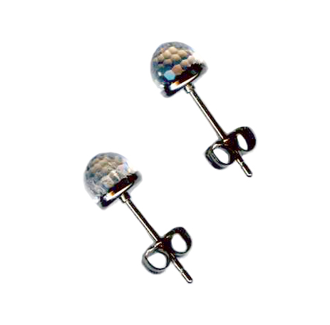 6mm swarovski crystal titanium post earrings