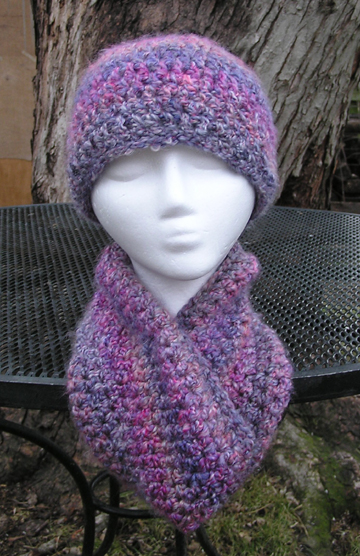 Custom Infinity Cowl Scarf & Hat Set