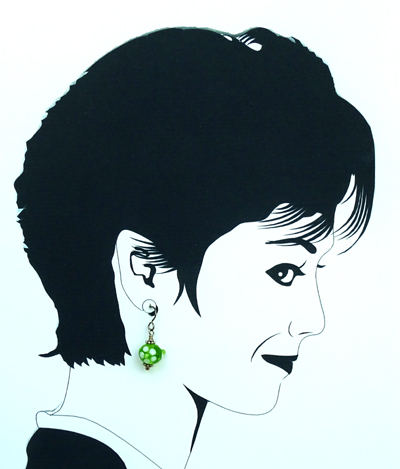 hypoallergenic handcrafted lampwork bead earrings