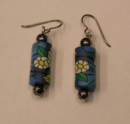 Fimo Clay Bead Hypoallergenic Earrings