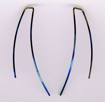 hypoallergenic long earwire earrings