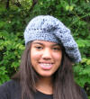 Eleanor beret style crochet hat